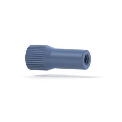 Upchurch Scientific MicroTight Adapter Body, True ZDV, for 1/16 inch to 360 um OD Tubing, 10-32 Coned to 6-32 Coned, Blue, Single - P-882-01 - Click Image to Close